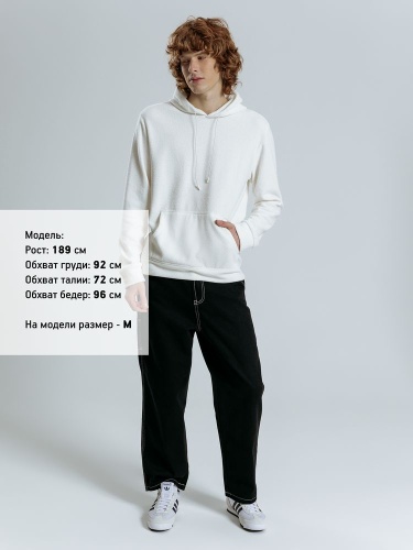 Худи унисекс Prima Vista, белое фото 4 Худи унисекс Prima Vista, белое фото 4