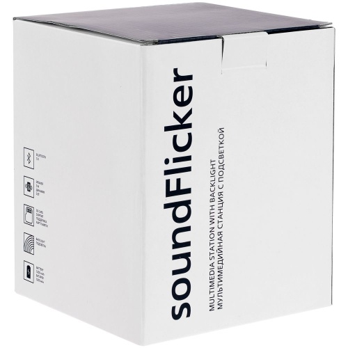 Беспроводная колонка с подсветкой soundFlicker, черная фото 8