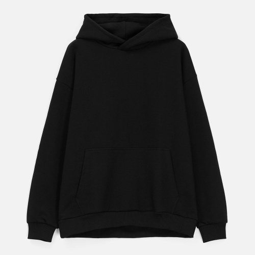 Худи унисекс оверсайз Daylero, черное фото 2