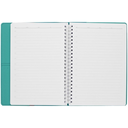 Ежедневник Spring Touch, недатированный, бирюзовый фото 3 Ежедневник Spring Touch, недатированный, бирюзовый фото 3