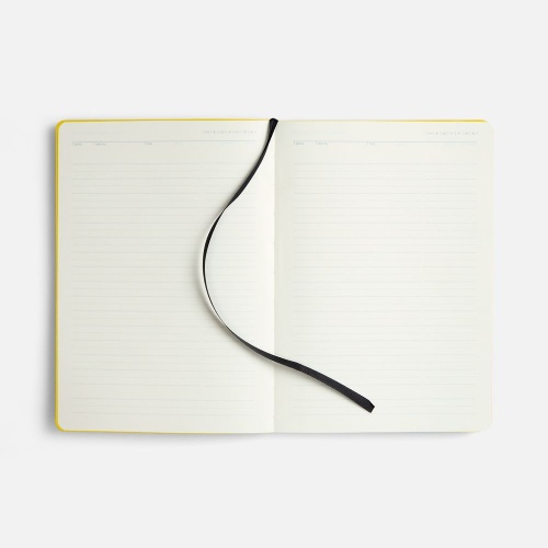 Ежедневник Doppio, недатированный, черный с желтым фото 4 Ежедневник Doppio, недатированный, черный с желтым фото 4