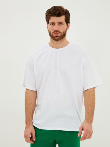 Футболка Oversize Premium, белая фото 5