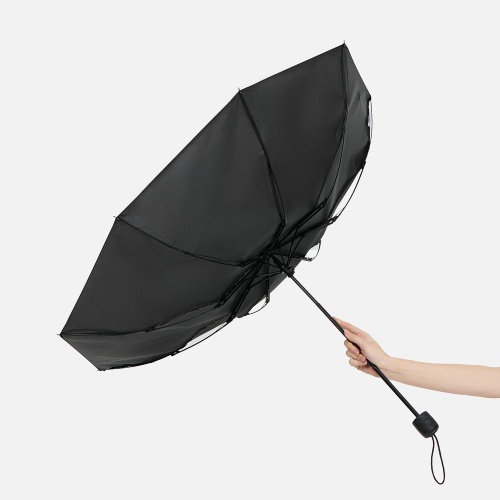 Зонт складной Basic, ver.2, черный фото 5