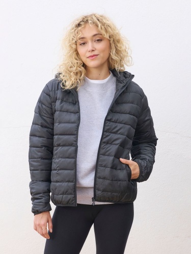 Куртка с капюшоном женская Stream Women, черная фото 3 Куртка с капюшоном женская Stream Women, черная фото 3