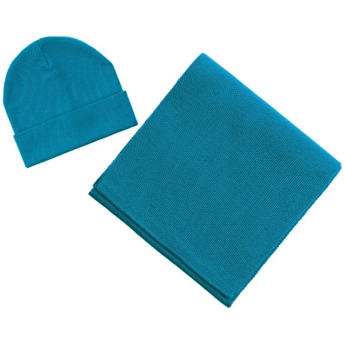 Шарф Glenn, бирюзовый фото 6