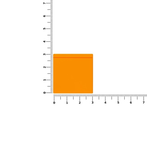 Лейбл из ПВХ Kare, оранжевый неон фото 3