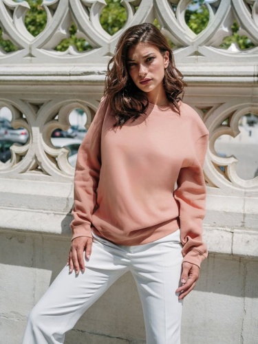 Свитшот унисекс Delta, оранжевый фото 3 Свитшот унисекс Delta, оранжевый фото 3