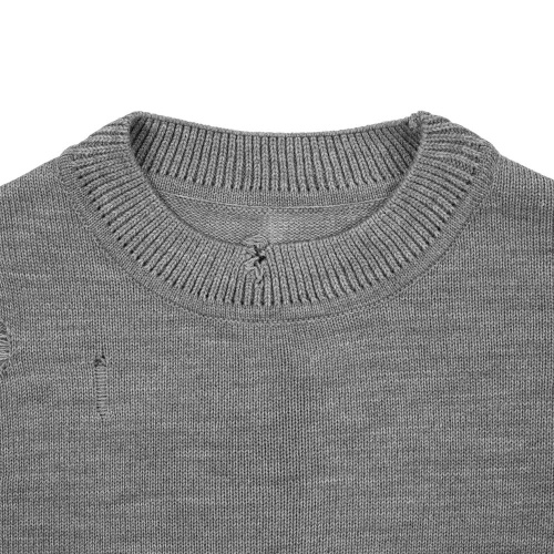 Джемпер оверсайз унисекс Grunge, серый фото 2