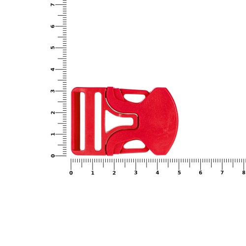 Застежка-пряжка односторонняя Triden, красный фото 2 Застежка-пряжка односторонняя Triden, красный фото 2