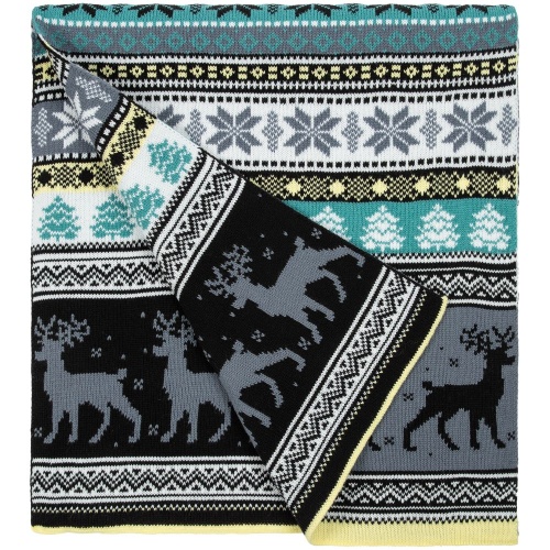 Шарф Mirakler, зеленый с желтым фото 2 Шарф Mirakler, зеленый с желтым фото 2