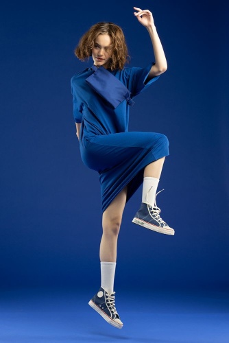 Поясная сумка W2, синяя фото 2