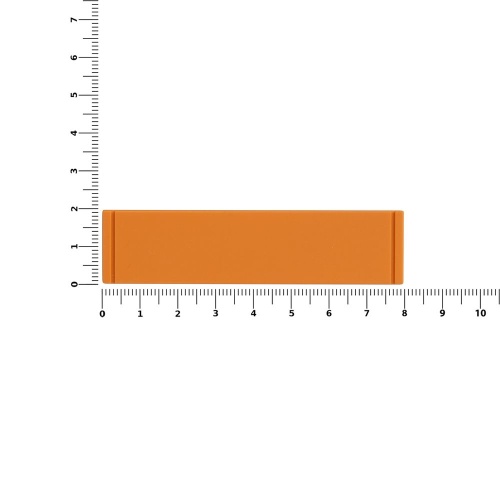 Лейбл из ПВХ Dzeta, S, оранжевый фото 2 Лейбл из ПВХ Dzeta, S, оранжевый фото 2