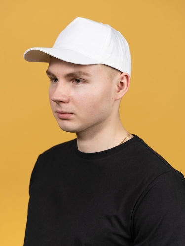 Бейсболка Basic, белая фото 5