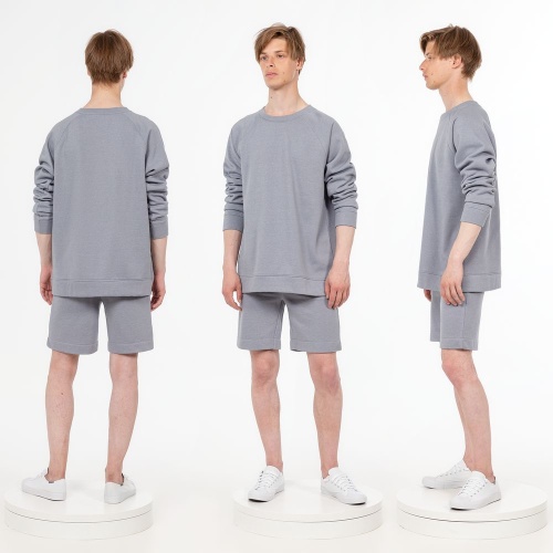 Свитшот унисекс S1, серый фото 3 Свитшот унисекс S1, серый фото 3