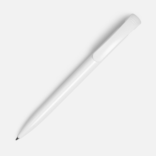 Ручка шариковая Clear Solid, белая фото 3