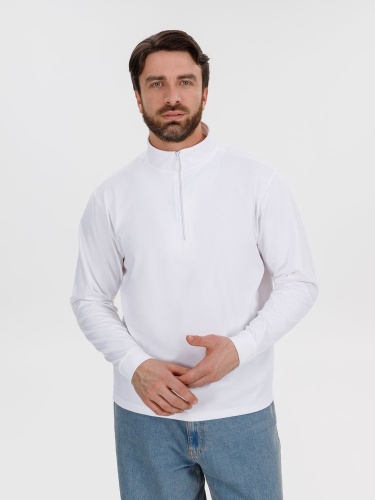 Свитшот на молнии Morfiss, белый Свитшот на молнии Morfiss, белый