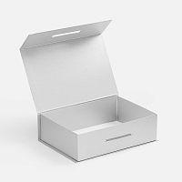 Коробка Case, подарочная, серебристая