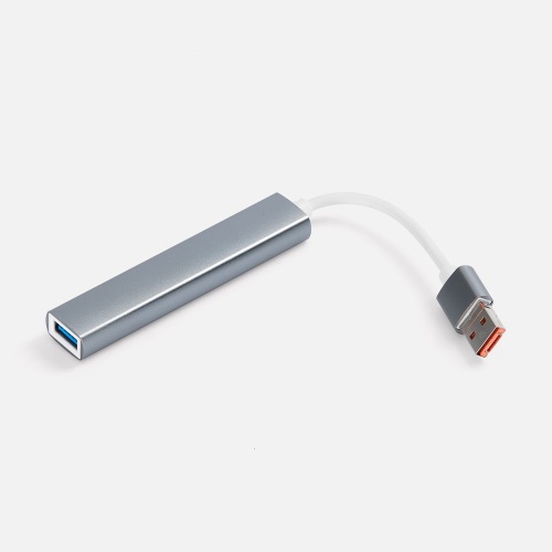 USB-хаб Slotto, серый фото 4