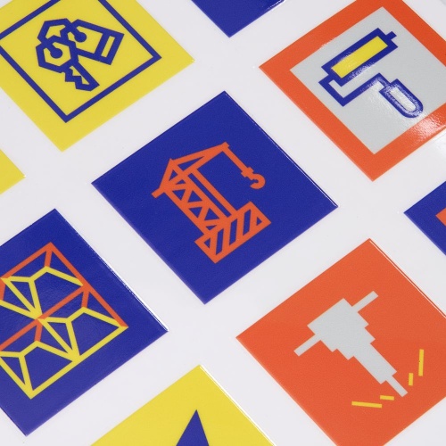 Стикерпак UV-DTF Industry, строительство фото 2