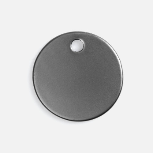 Шильдик металлический Alfa Sirkel, серый металлик
