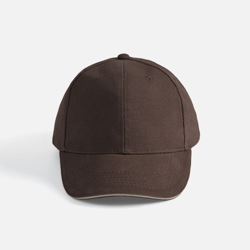 Бейсболка Buffalo, коричневая с бежевым фото 2 Бейсболка Buffalo, коричневая с бежевым фото 2