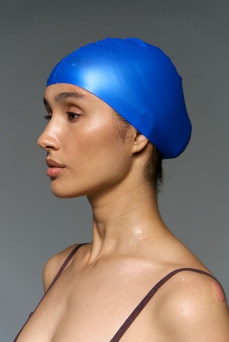 Шапочка для плавания Aquasana, синяя фото 3 Шапочка для плавания Aquasana, синяя фото 3