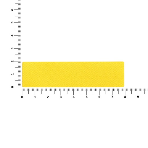 Наклейка тканевая Lunga, S, желтая фото 2