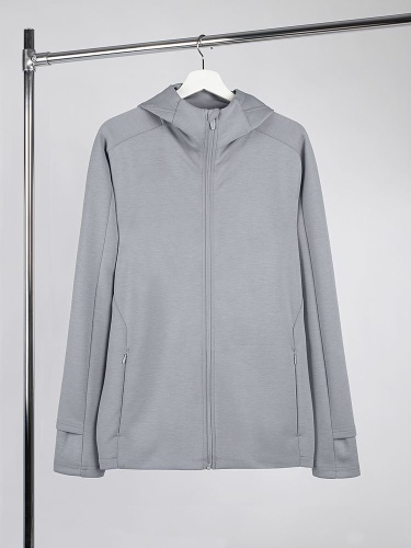 Куртка с капюшоном унисекс Begi, серая фото 2