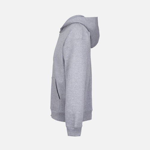 Толстовка унисекс на молнии Jelo, серый меланж фото 4