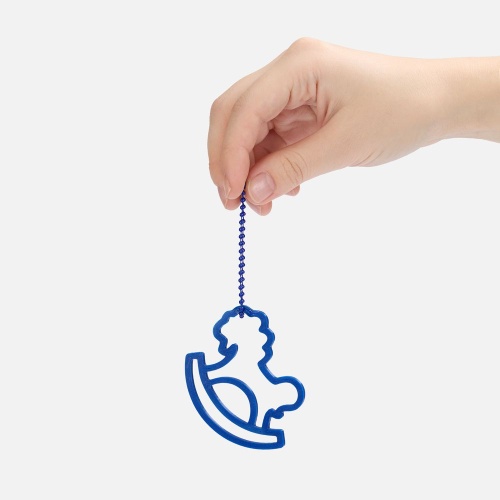 Подвеска «Лошадка-качалка», 3D-печать, синяя фото 2 Подвеска «Лошадка-качалка», 3D-печать, синяя фото 2