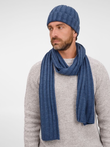 Шарф Metelitsa, синий меланж (джинс) фото 4 Шарф Metelitsa, синий меланж (джинс) фото 4