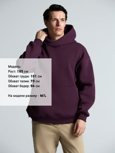 Худи Kulonga Oversize, фиолетовое фото 11