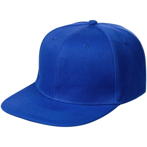 Бейсболка Snapback с прямым козырьком, ярко-синяя фото 2