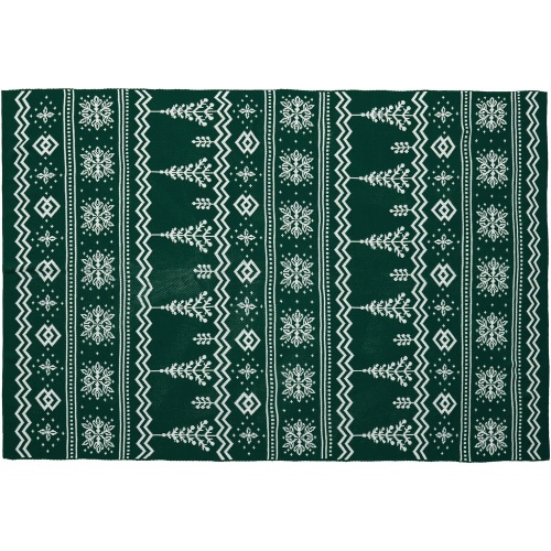 Плед Elnik, зеленый с молочно-белым фото 3 Плед Elnik, зеленый с молочно-белым фото 3