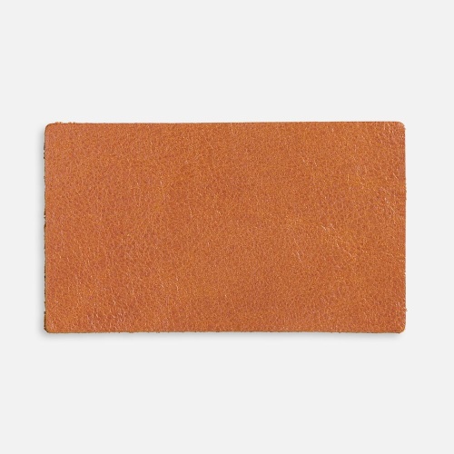 Лейбл кожаный Pasek, M, горчичный фото 2