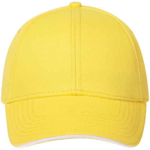 Бейсболка Spiker, желтая с белым фото 2 Бейсболка Spiker, желтая с белым фото 2