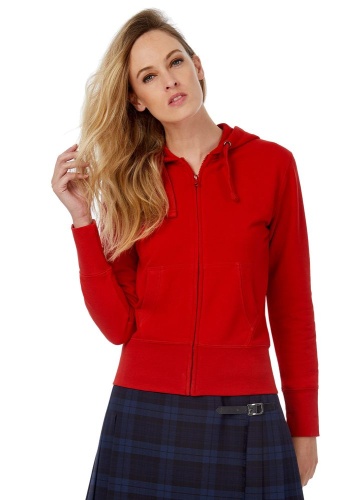 Толстовка женская Hooded Full Zip серый меланж фото 6