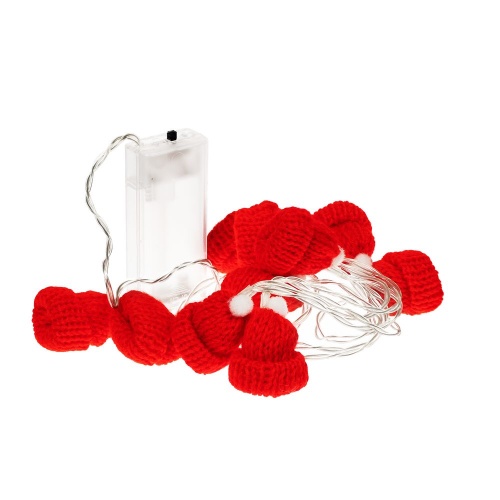 Гирлянда Cosy Poms, красная фото 3 Гирлянда Cosy Poms, красная фото 3