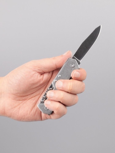 Туристический нож Liten Halp, серебристый фото 3 Туристический нож Liten Halp, серебристый фото 3