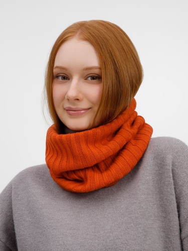 Снуд ComFleece, темно-оранжевый (кирпичный) фото 5 Снуд ComFleece, темно-оранжевый (кирпичный) фото 5