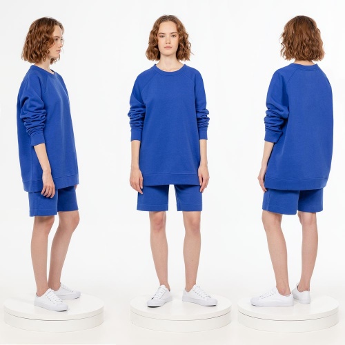 Свитшот унисекс S1, синий фото 3