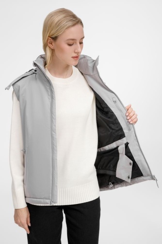 Жилет унисекс Sfera, светло-серый фото 7 Жилет унисекс Sfera, светло-серый фото 7