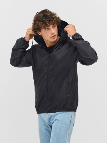 Ветровка унисекс Shield, черная фото 6