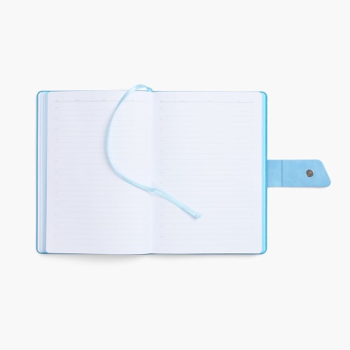 Ежедневник Boom, недатированный, черный с голубым фото 4 Ежедневник Boom, недатированный, черный с голубым фото 4