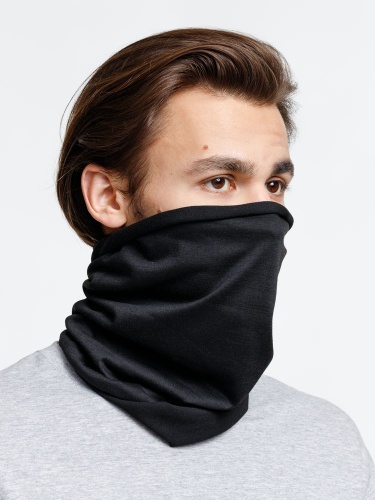 Многофункциональная бандана Dekko, черная фото 3 Многофункциональная бандана Dekko, черная фото 3