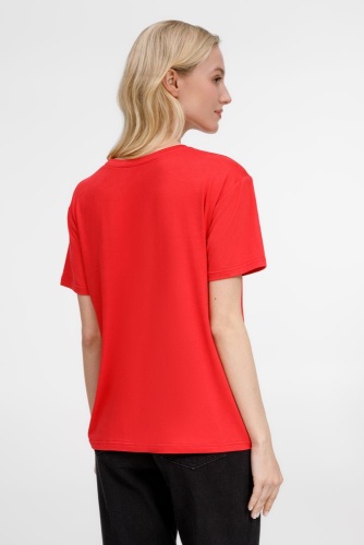 Футболка унисекс Senti, красная фото 4