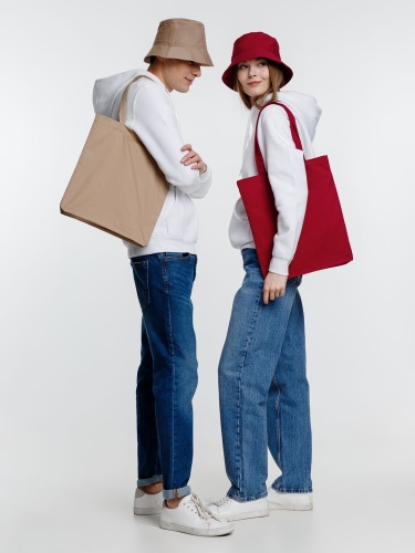 Холщовая сумка Avoska, бордовая фото 3 Холщовая сумка Avoska, бордовая фото 3