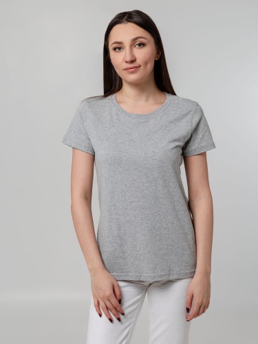 Футболка женская T-bolka Stretch Lady, серый меланж фото 11