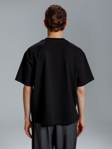 Футболка оверсайз Kangas, черная фото 3