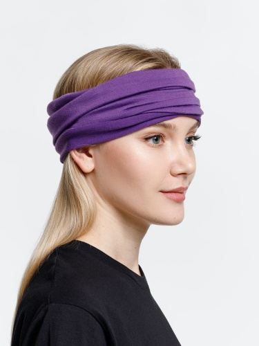 Многофункциональная бандана Dekko, фиолетовая фото 4 Многофункциональная бандана Dekko, фиолетовая фото 4
